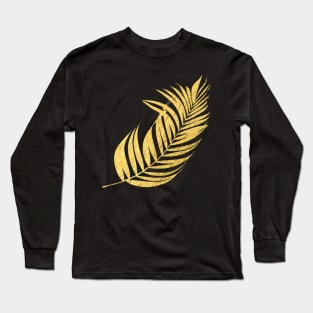 GOLDEN PALM LEAF Long Sleeve T-Shirt